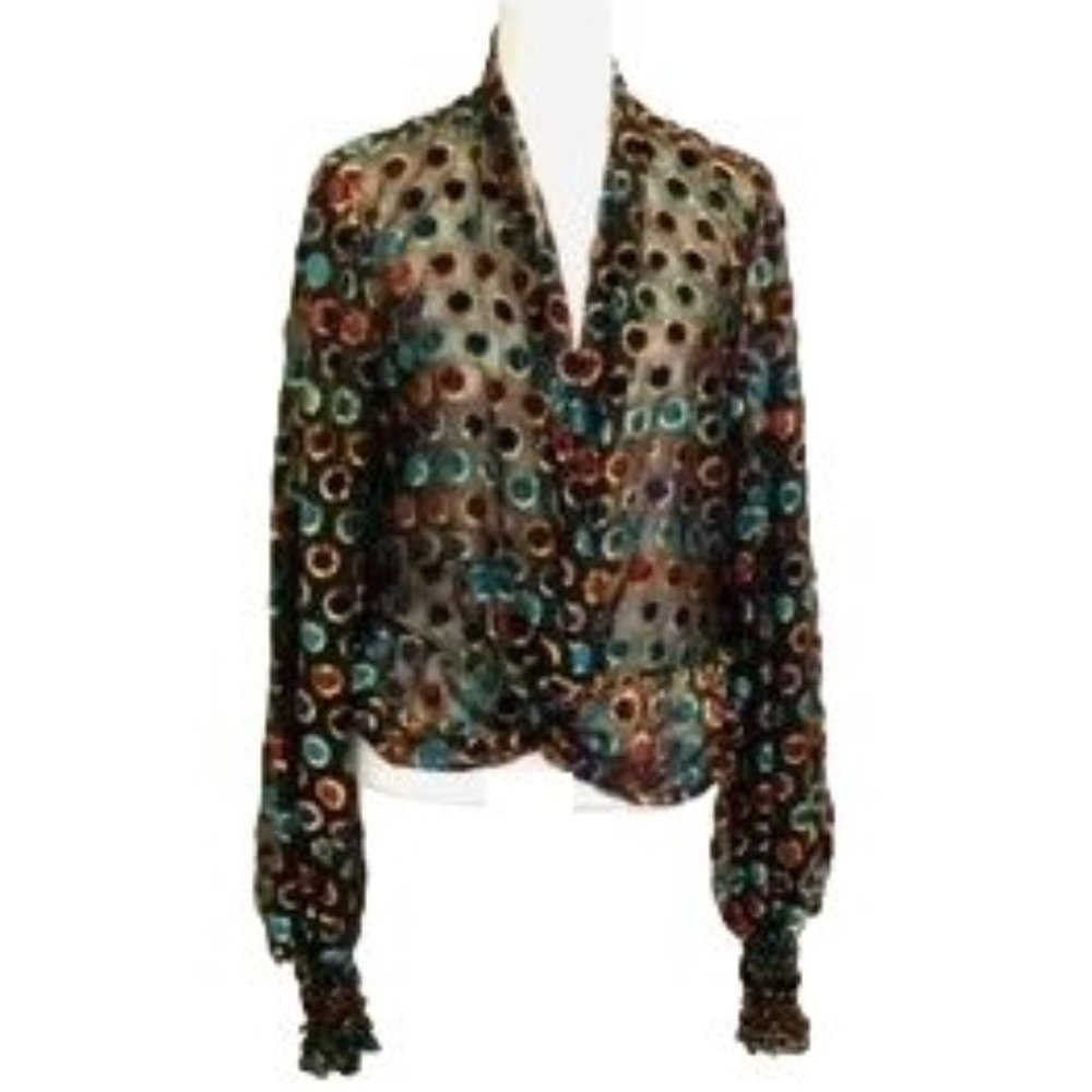 🌴 Caroline Constas Blouse - Size Small - Picture 4 of 12